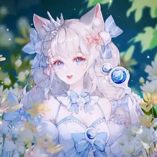 古风仙气飘飘的动漫女生头像无论怎么背道而驰还是会重新相遇