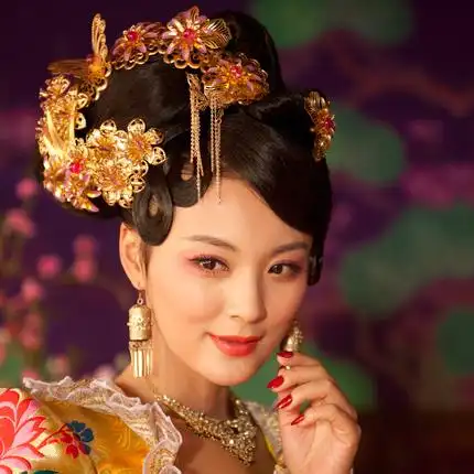 耀客馆 兰陵王 郑儿 毛林林 皇后 配饰4件套(头饰 耳环)