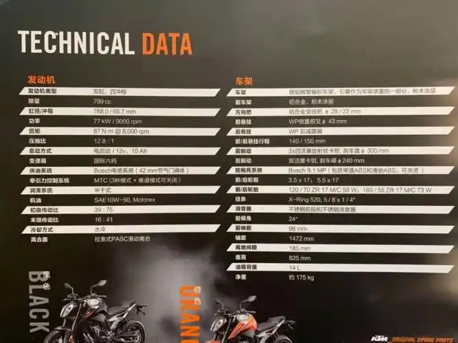 126800元原装进口的ktm790duke正式进入国内