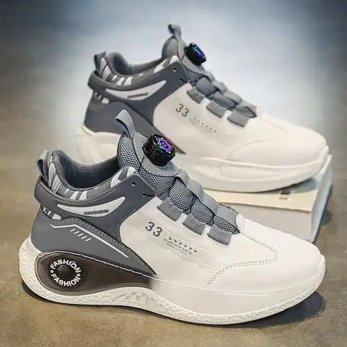 莆田男鞋秋冬季潮流运动休闲防水防滑旋转扣跑步学生小白老爹潮鞋