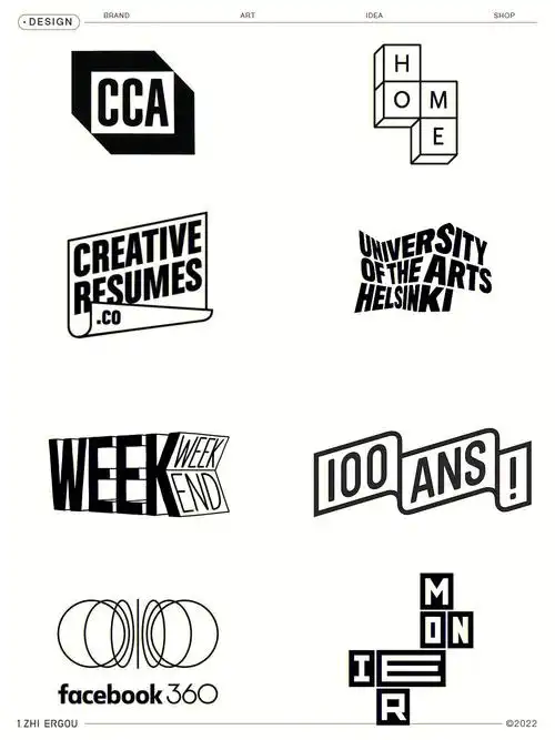 logo设计丨英文字体的空间感表现