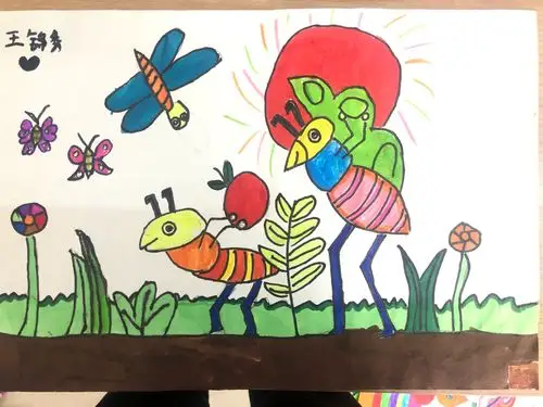 "最美童画"——御碑楼小学一二年级优秀美术作品期末展示