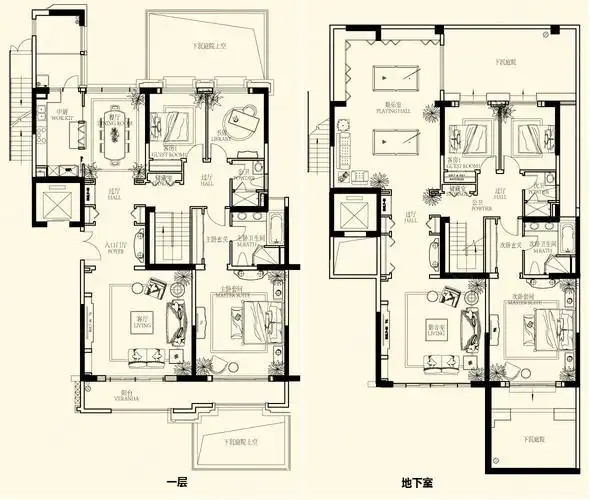 中海紫御豪庭(一二期别墅)二手房,5000万,5室3厅,4卫,367