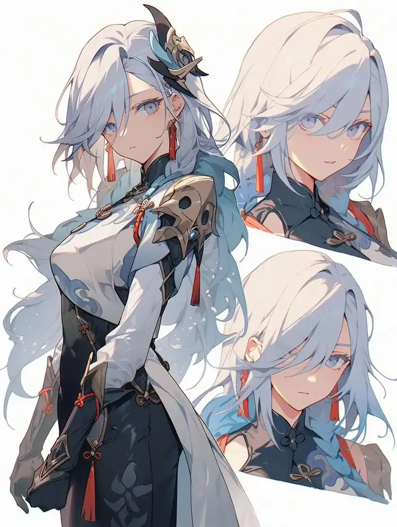 原神人物人设图 好看吗.