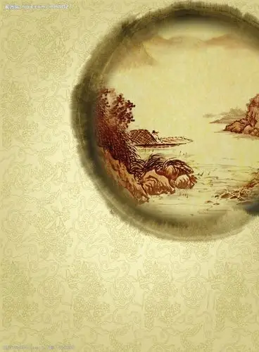 分层的中国风背景模板图片