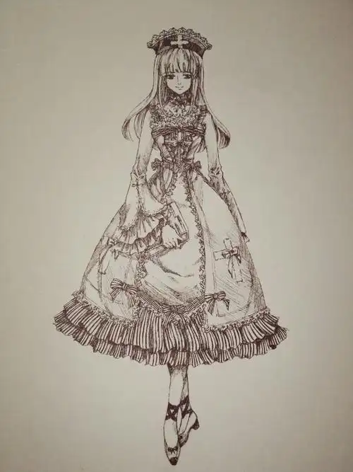 第一次画洛丽塔