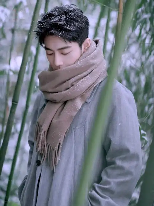 肖战##肖战冬至竹林大片