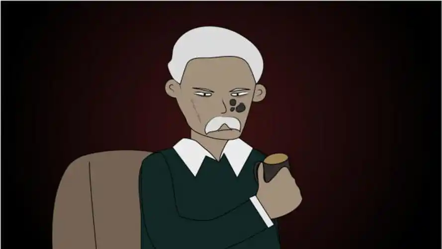 神秘的老人,蛋泥动画