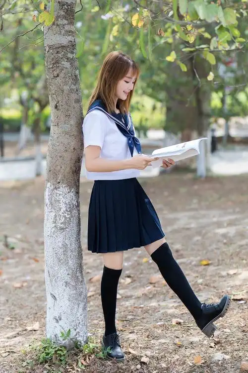 正统jk制服套装春秋短袖二本粉樱花刺绣日系水手服学生校服班服