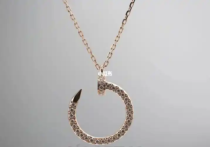 卡地亚满钻钉子项链