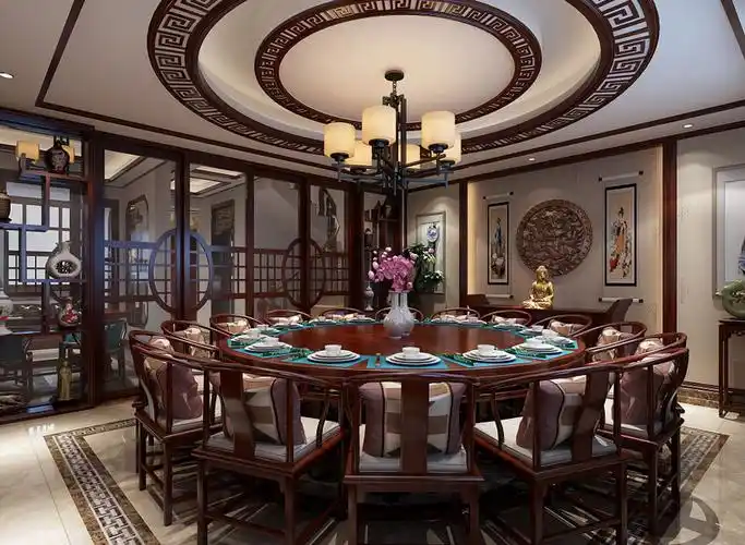 > 中式风格餐厅装修效果图大全