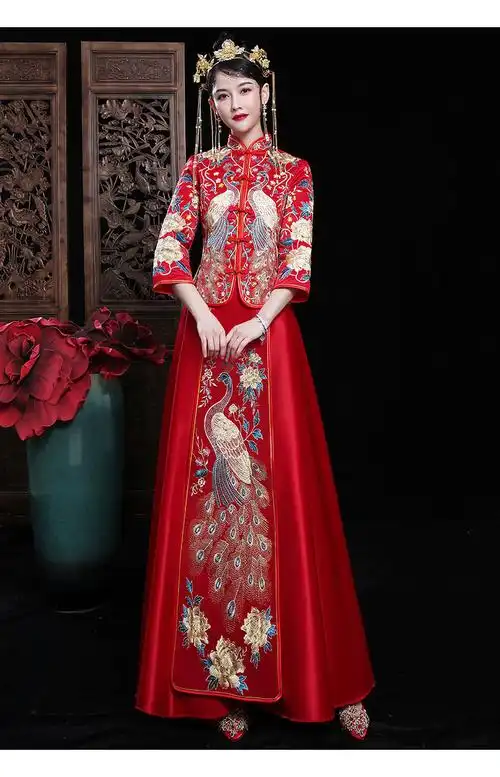 凤冠霞帔整套婚纱夏季秀禾服2022新款中式结婚礼服新娘嫁衣孕妇敬酒服