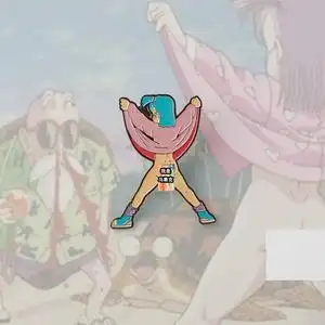 金属徽章掀裙子的布尔玛艾玛七龙珠动漫合金现货小饰品仿珐琅工艺