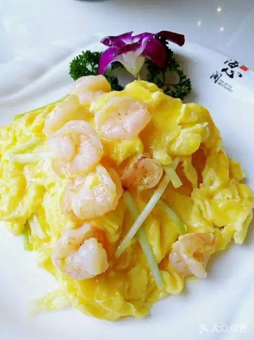 海心阁海鲜茶餐厅(金奥国际店)-鲜虾仁滑蛋-菜-鲜虾仁滑蛋图片-南京美