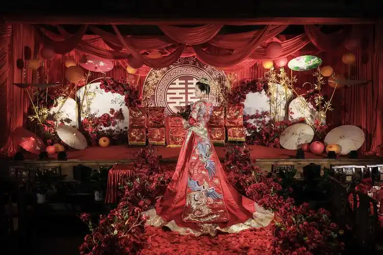 红色中式婚礼 - 美篇