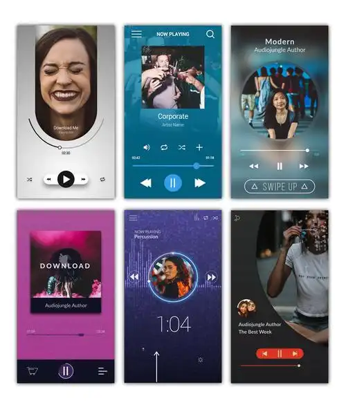 音轨音频可视化音乐播放器v12ae模板