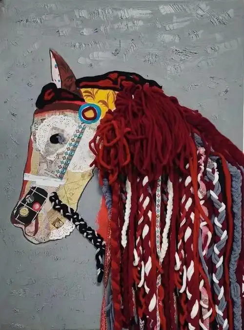 少年不惧岁月长彼方尚有荣光在20级工艺美术专业综合材料装饰画课程