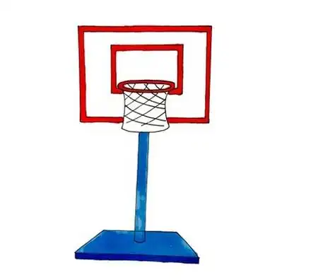 篮球架简笔画怎么画