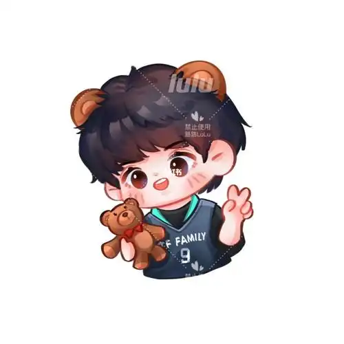 单9215all香香熊一只～#严浩翔  #饭圈美工  #约稿  #插画  #q版