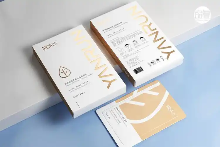 面膜包装设计妍润玻尿酸植萃补水面膜刘益铭 原创作品