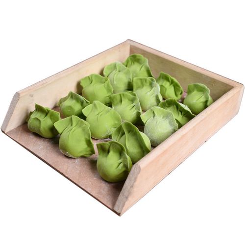 虎钢馋茴香鸡蛋彩色饺子手工速冻茴香馅素水饺蒸饺速食早餐半成 茴香