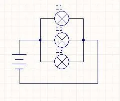 用3个小灯泡,两节电池,导线若干,画一个串联,一个并联,画两个电路图