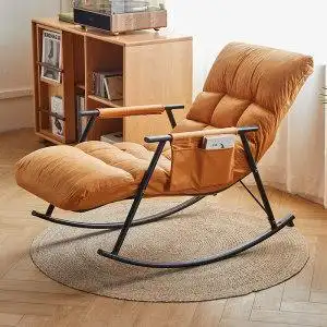 摇摇椅大人躺椅阳台家用休闲卧室折叠午睡椅懒人沙发椅子网红摇椅