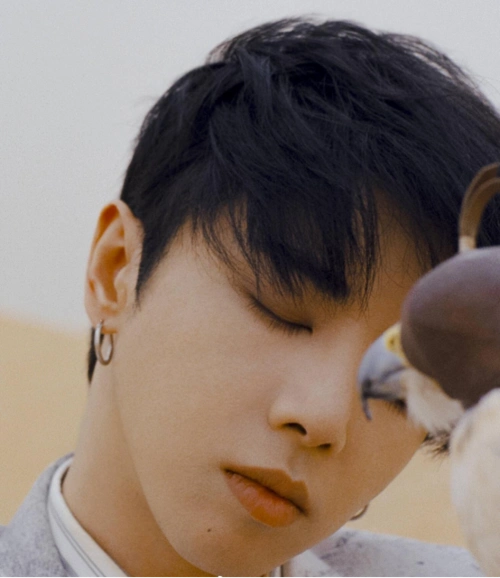 华晨宇的这款发型就比较减龄学生啦!基本都是很修饰脸型的碎发组成.