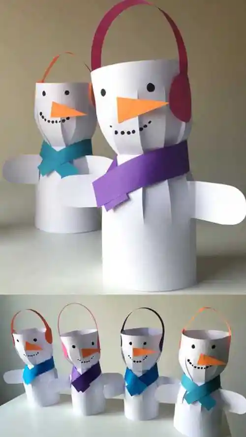 创意亲子手工diy,好有爱的雪人,简单易学,一起制作吧!