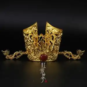 红妆匣子原创汉服头饰手工錾刻发冠古风发饰男子束发冠汉服配饰