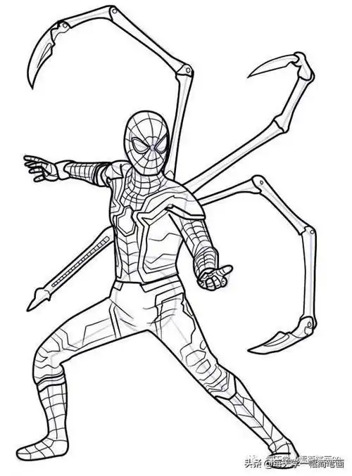 蜘蛛侠简笔画简单又帅气(一步一步画毒液简单钢铁侠)