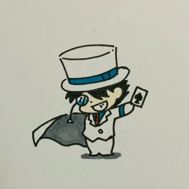 简笔画分享/名侦探柯南/手绘 这次发的柯南的,大家画起来吧!