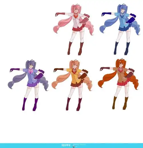 动漫插画基础——配色练习(1)