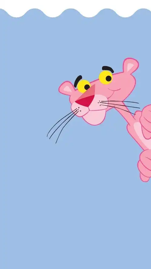 可爱粉红豹高清卡通手机壁纸图片