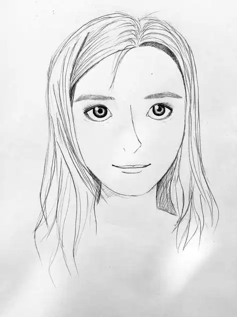 素描素描真人女孩简笔画女孩素描画简单一点女孩素描画简单一点简笔画