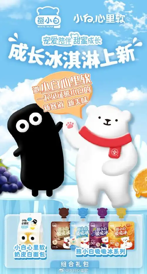 小白心里软##熊小白##儿童冰淇淋##面包##面包控##吃什么##美食分