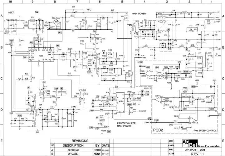 400w电脑开关电源电路