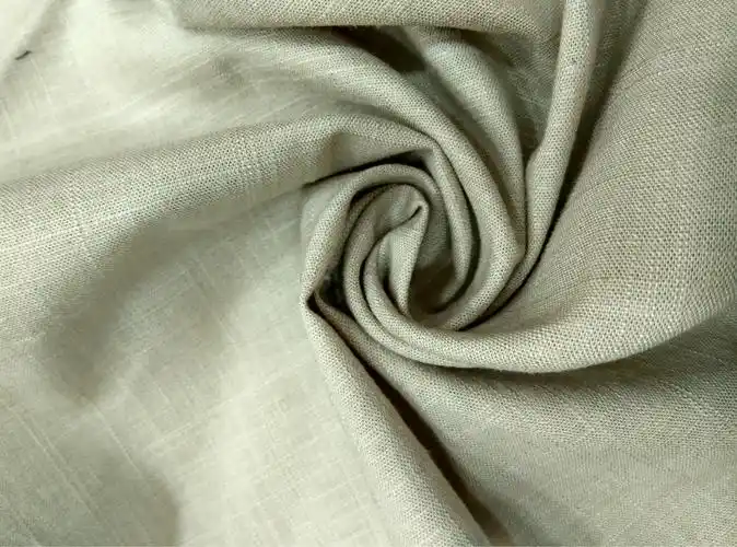 2016新款厂家直销 优质亚麻棉弹力竹节面料 裤料 现货供应