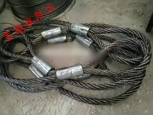 14mm16mm18mm插编双扣起重钢丝绳行车塔吊吊车用钢丝绳吊具18毫米4米