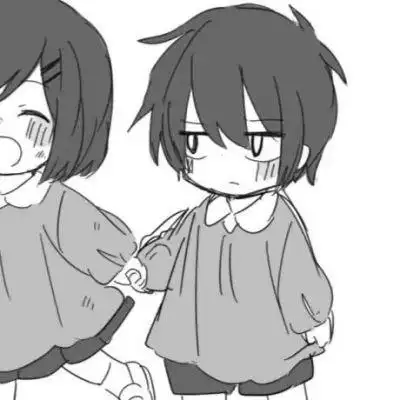 活出无人能比的精彩黑白卡通情侣头像一男一女