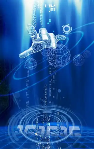 蓝色智能高科技背景素材