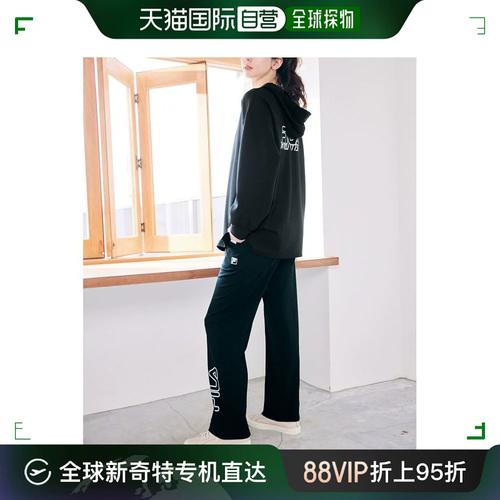 日本直邮fila 女士v领运动套装 两件套 时尚休闲风格 宽松舒适 都