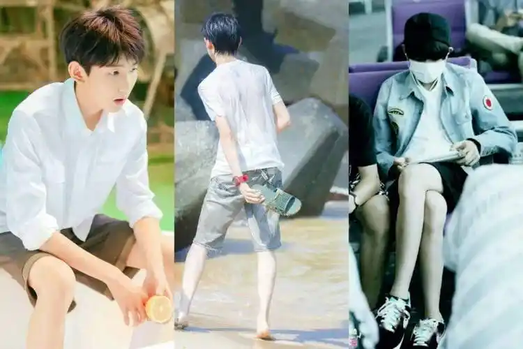 王源的小腿袜合辑_王源_小腿