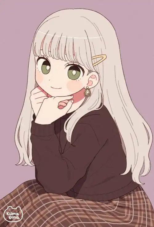 一组少女人物插画作品