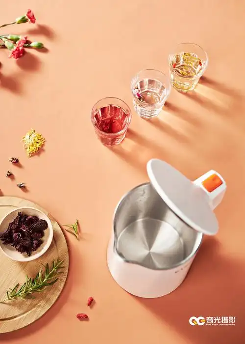 小家电产品拍摄|电水壶场景图片实拍原图|奇光摄影