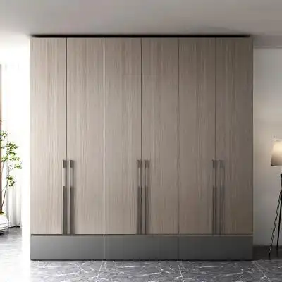 木月现代简约平开门衣柜自由组合多户型储物柜子简易家用卧室衣橱