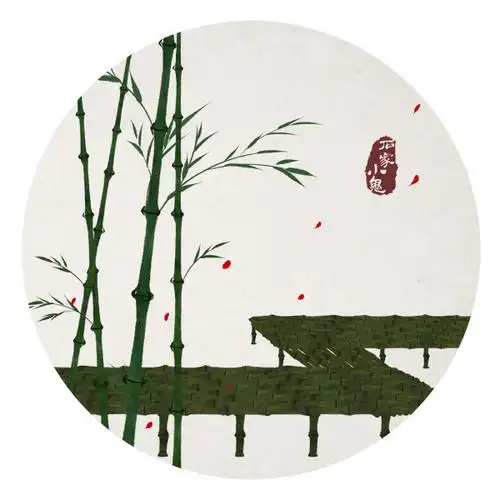 古风插画如需商用请至新浪微博私信石家小鬼未经允许严禁商用禅意竹林