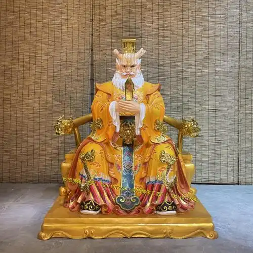 龙五爷 五台山五爷佛像 四海五海龙王龙母神像树脂玻璃铸铜摆件 1.