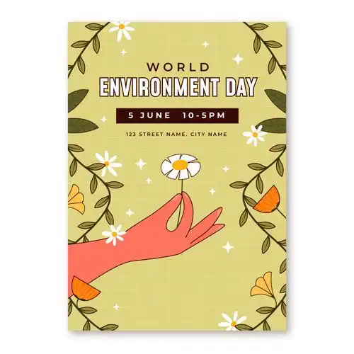 世界环境日的主题海报简单,模板类型非常的丰富,而且设计的也非常精致