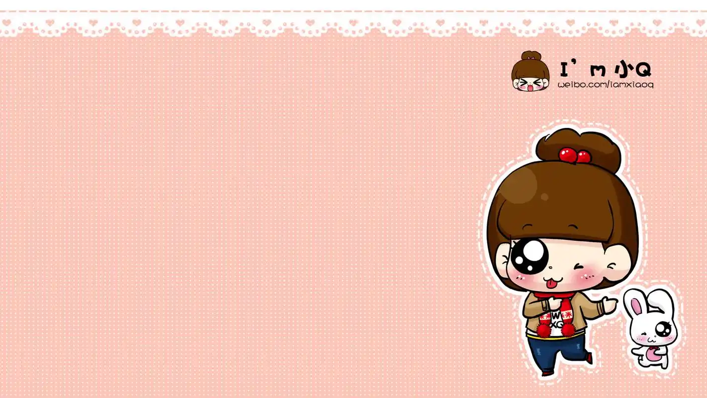 > 超萌萌小q高清电脑壁纸精选电脑桌面壁纸(1920x1080)